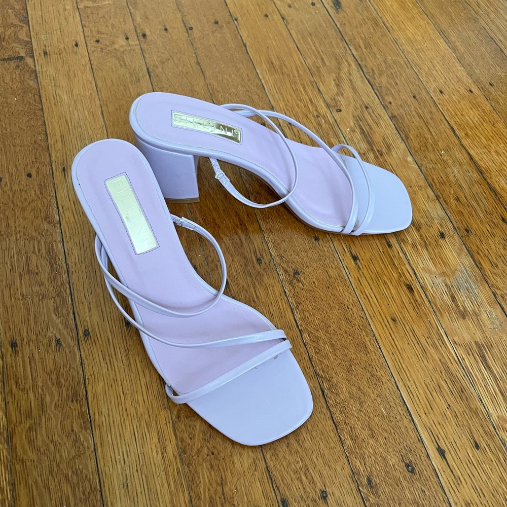 SALE 💜🚚 JAGGAR LIKE SQUARE HEELS Leather sandal (EU37/US 6.5)